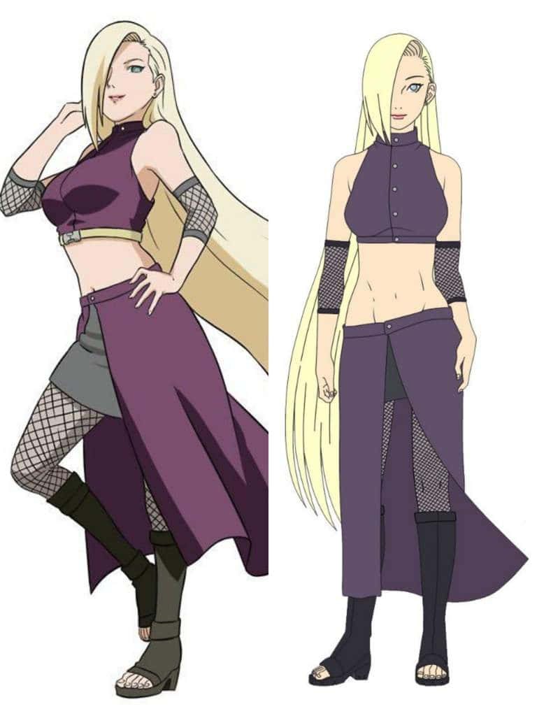 Ino Yamanaka Showing Off Her Signature Hairstyle Wallpaper