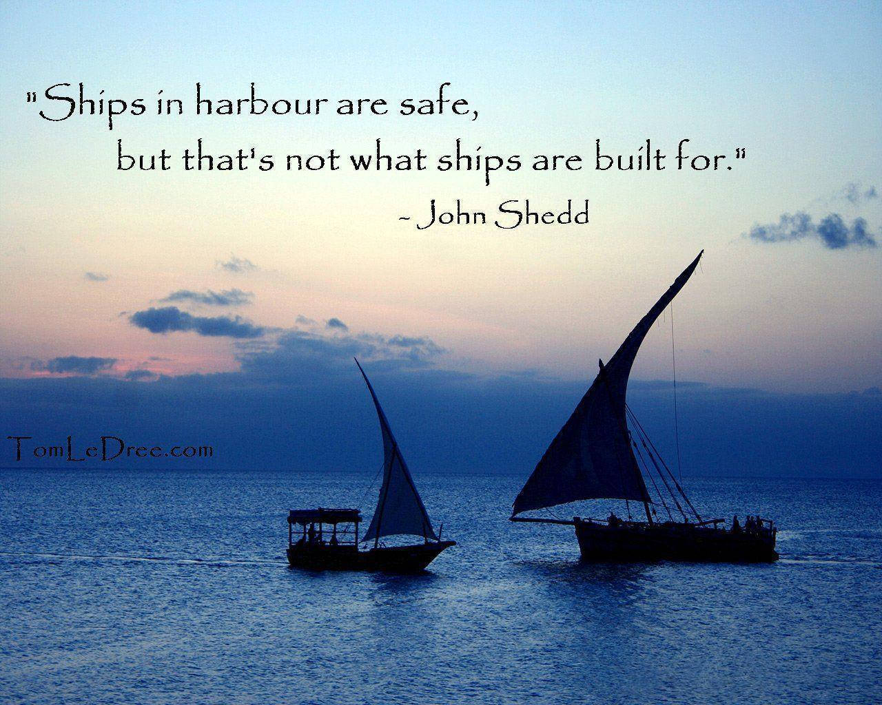 Inspirational Quotes About Ship Wallpaper