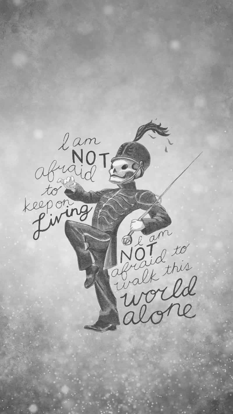 Inspirational Skeleton Fencer Artwork Wallpaper