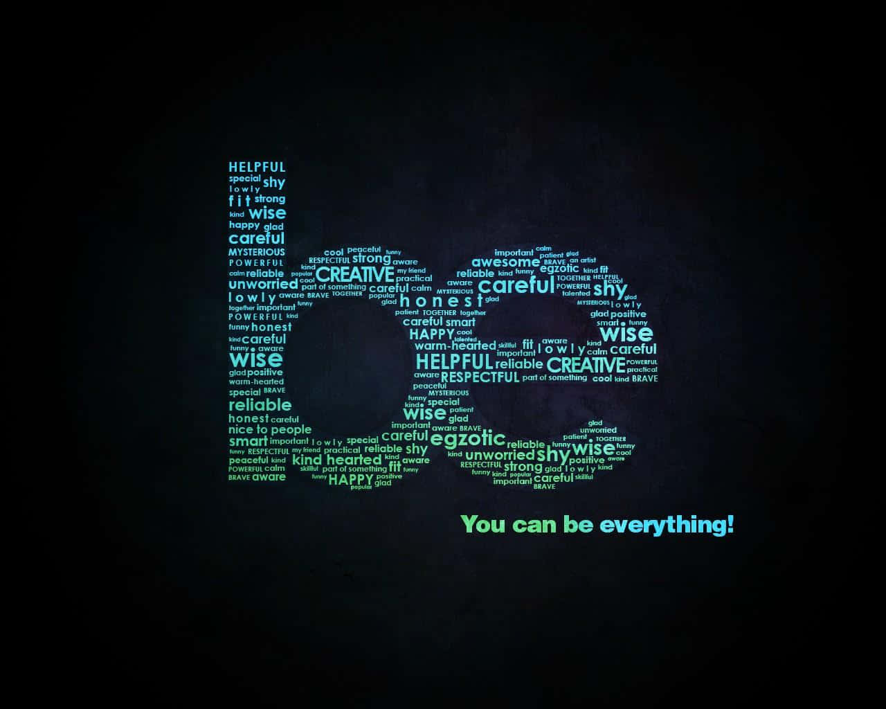 Inspirational Word Cloud Concept Wallpaper