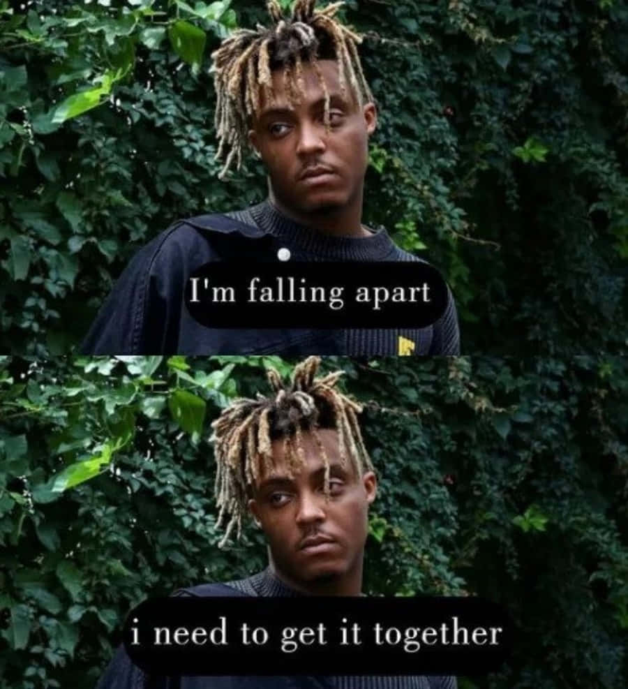 Inspiring Juice Wrld Quote On A Stunning Background Wallpaper