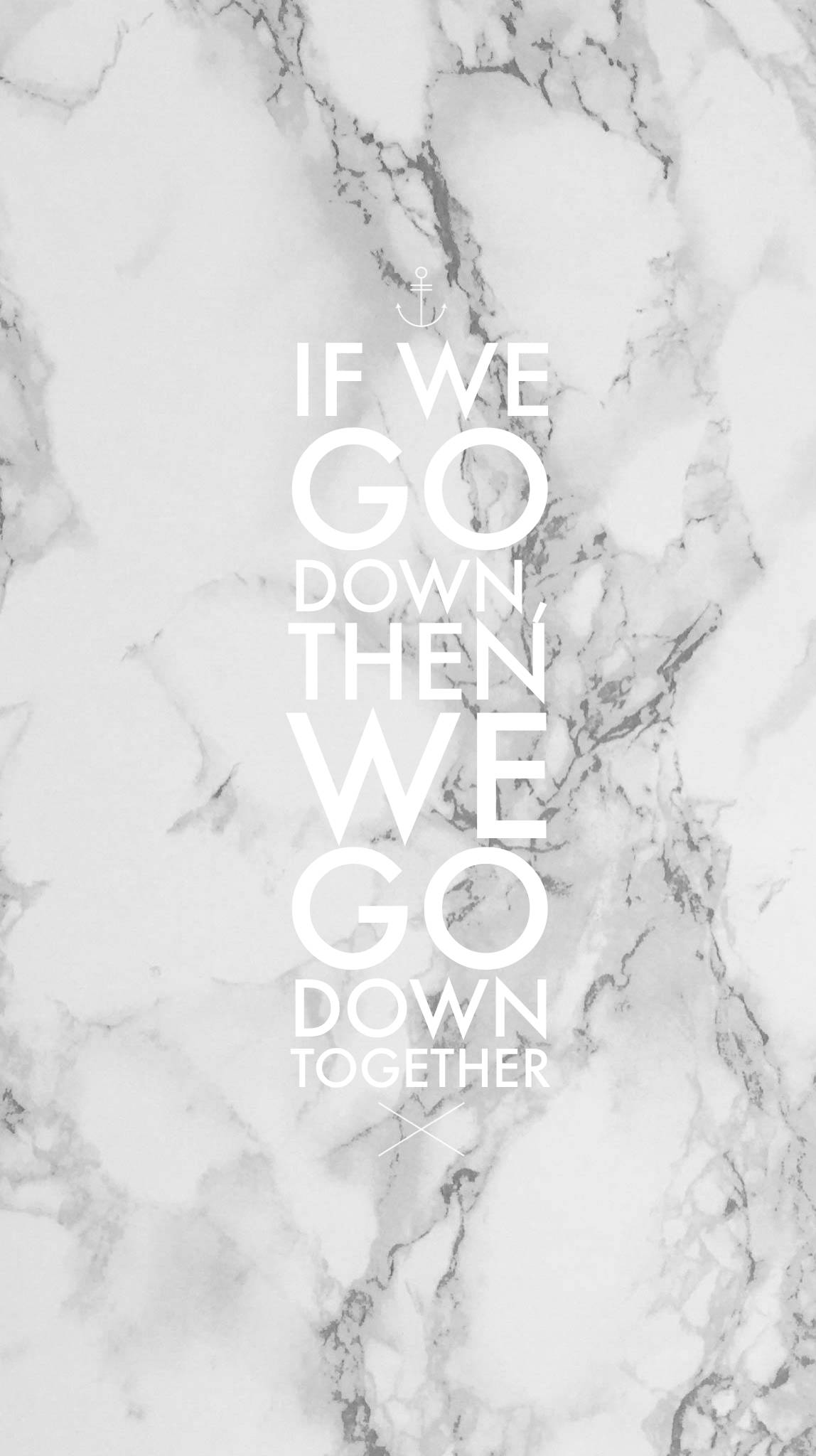 Inspiring Quote In Black White Marble Iphone Wallpaper