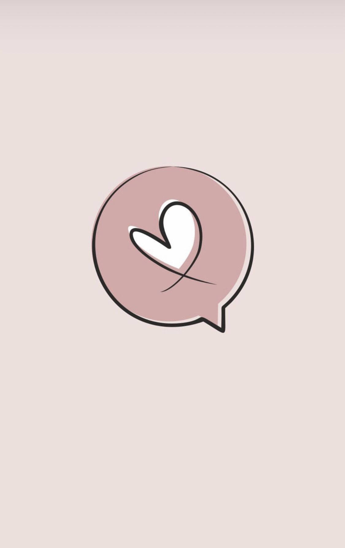 Instagram Story Speech Bubble Heart Wallpaper