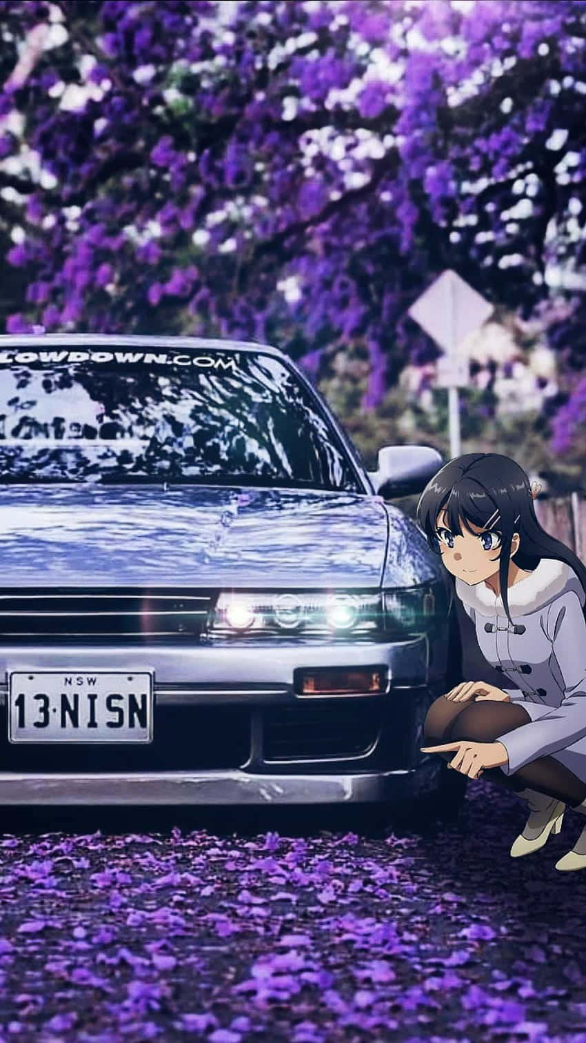 Intense Anime Drift Race Wallpaper