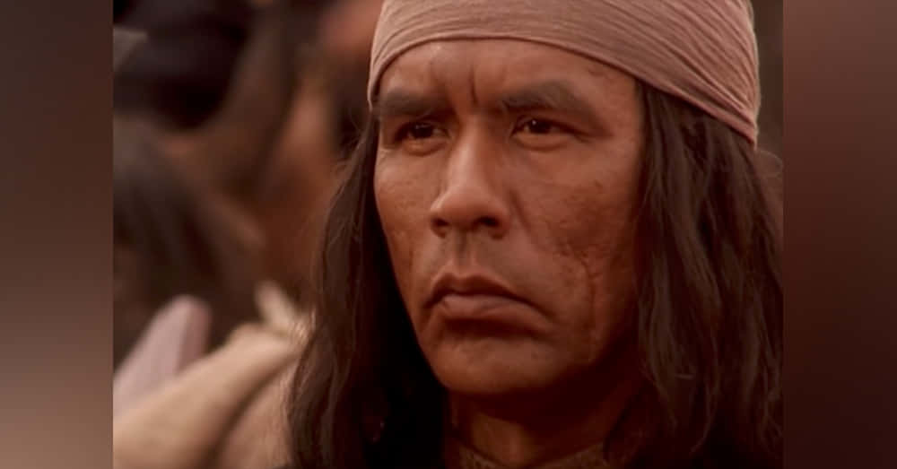 Intense_ Native_ American_ Character_ Portrait Wallpaper