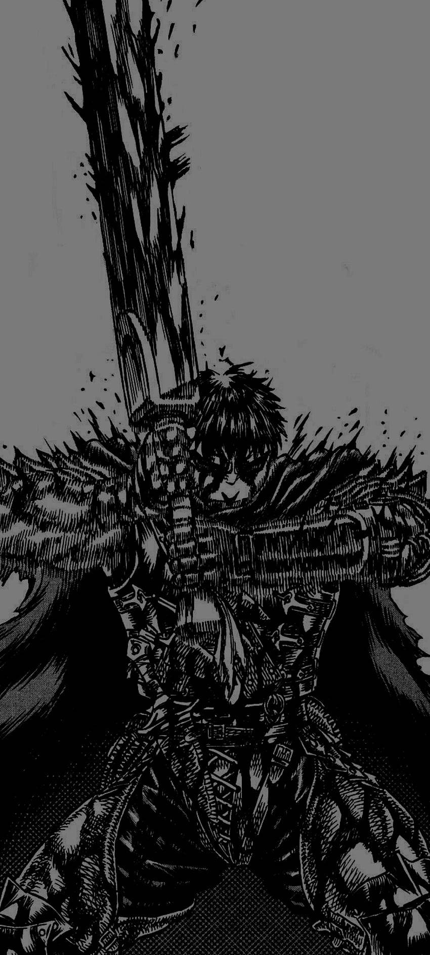 Intense Portrait Of Berserk Guts Wallpaper