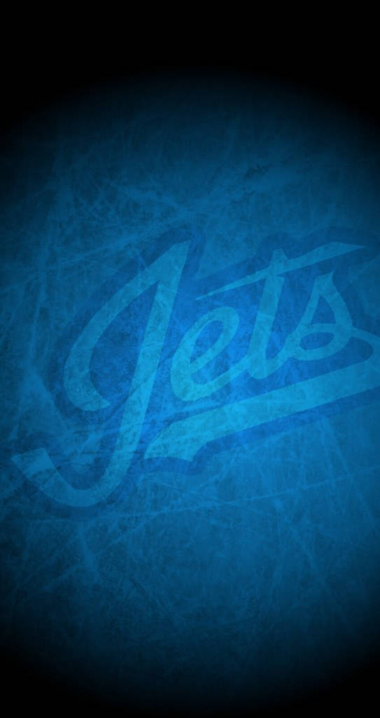 Intense Winnipeg Jets Hockey Wordmark Wallpaper
