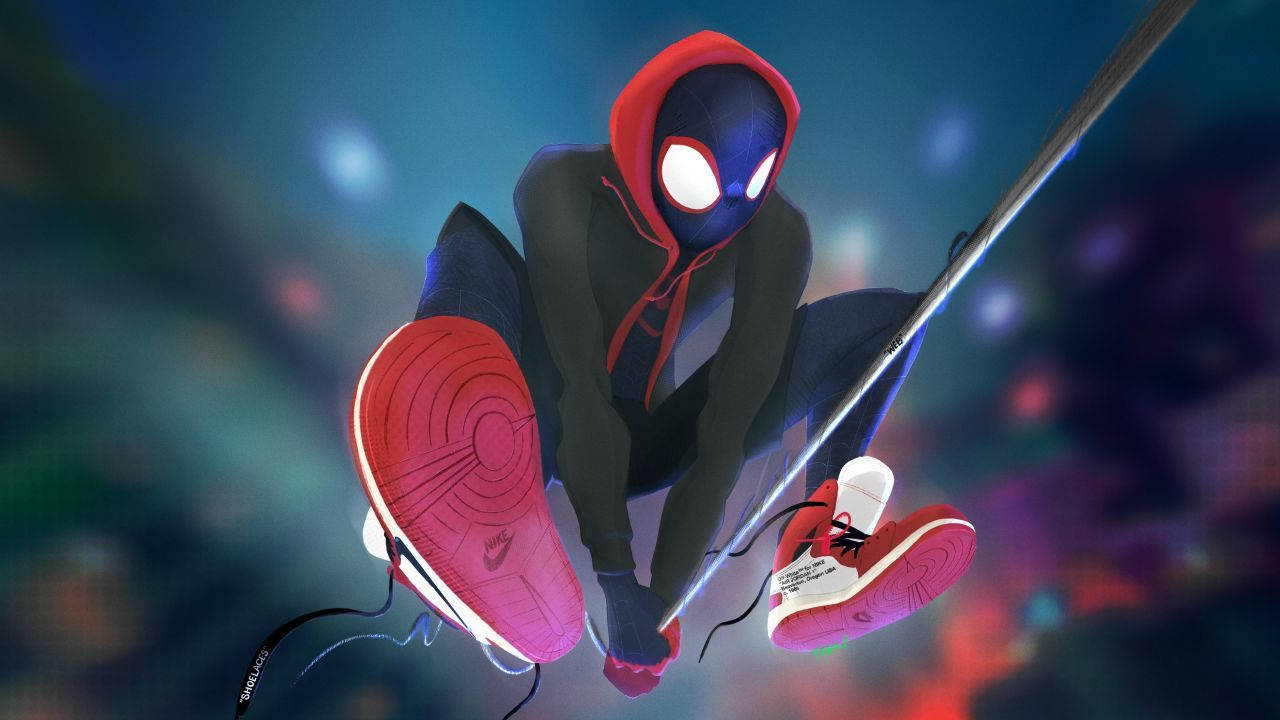 Into The Spider Verse 1280 X 720 Wallpaper