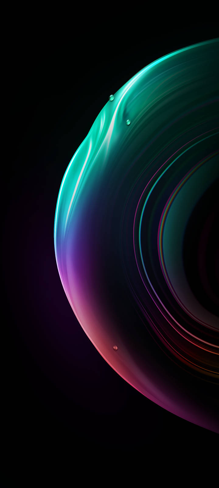 Ios 15 Neon Sphere Wallpaper