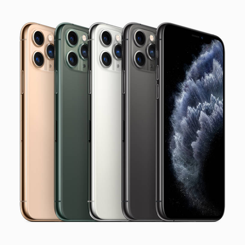 Iphone 11 Pro In Different Colors Wallpaper