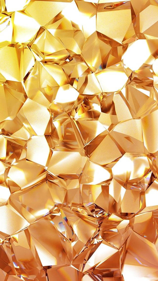 Iphone 12 Pro Max Gold Crystals Wallpaper