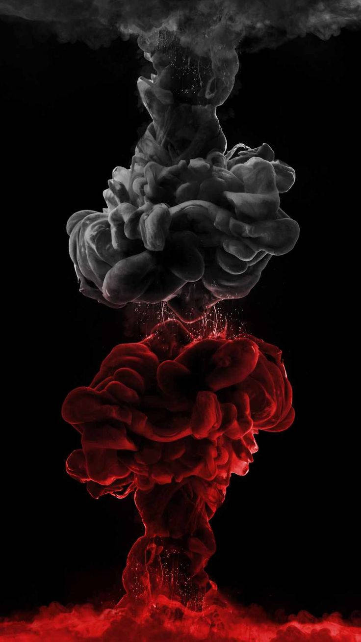 Iphone 12 Pro White And Red Smoke Wallpaper