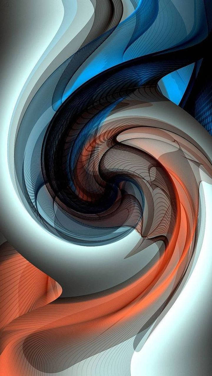 Iphone 12 Stock Colorful Spiral Effect Wallpaper