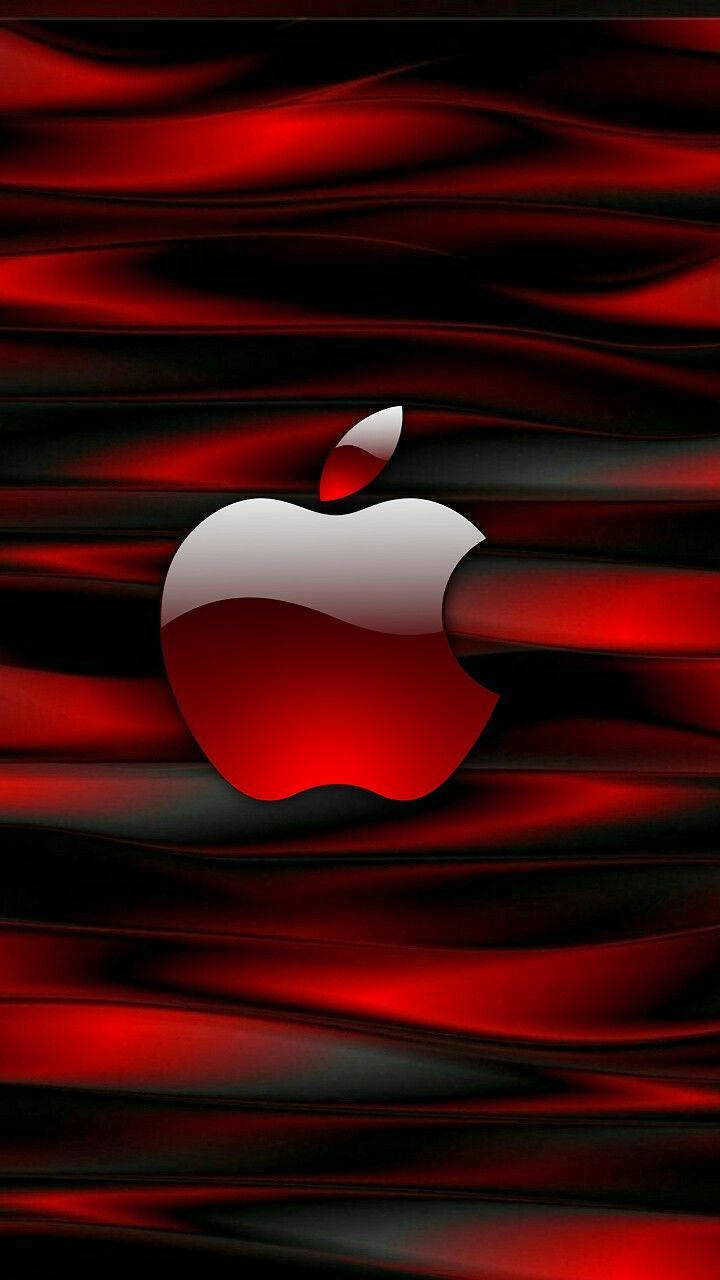 Iphone Apple Dark Red Wallpaper