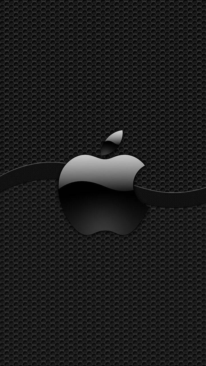 Iphone Apple Logo Black Wallpaper
