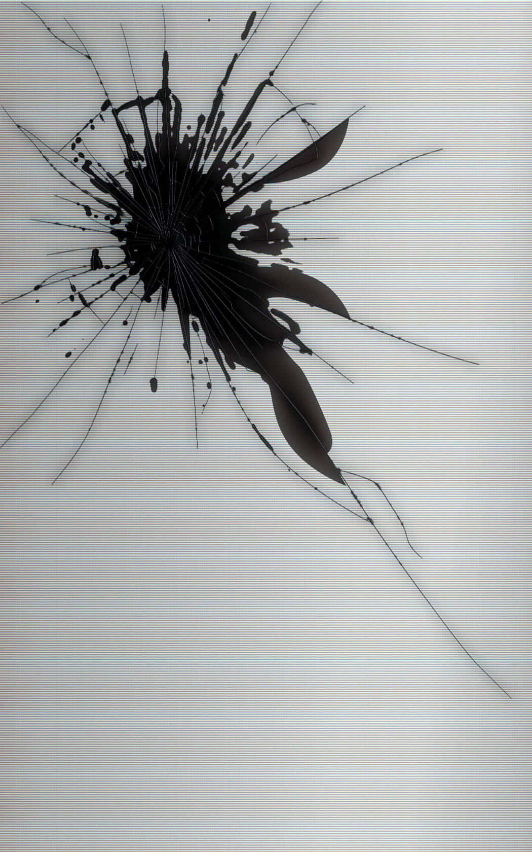 Iphone Cracked Screen Black Hole Wallpaper