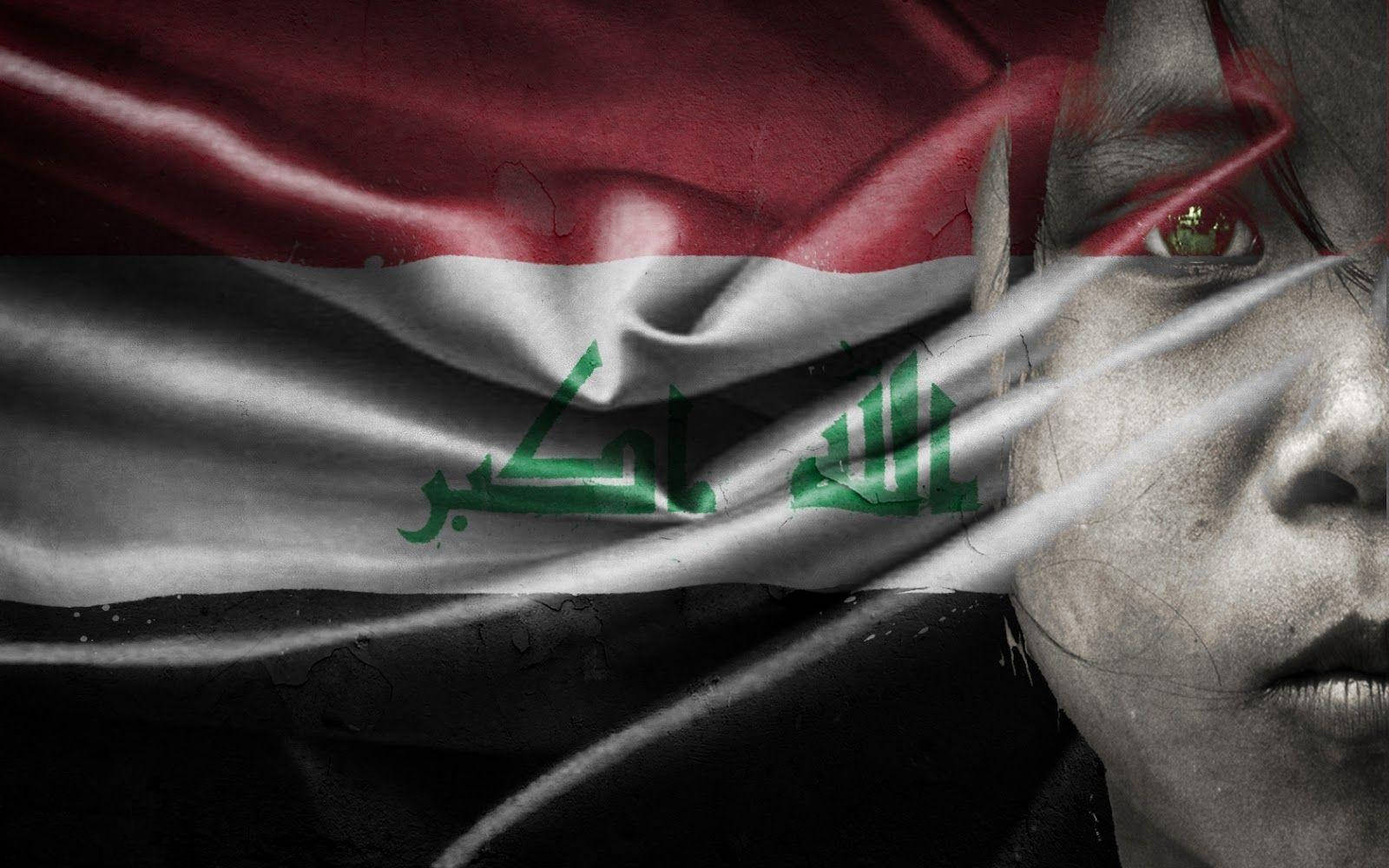Iraq Flag Child Face Wallpaper