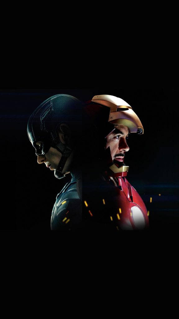 Iron Man And Captain America Iphone Wallpaper