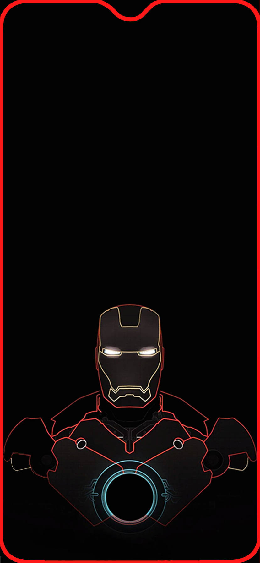 Iron Man Line Art Marvel Iphone Xr Wallpaper