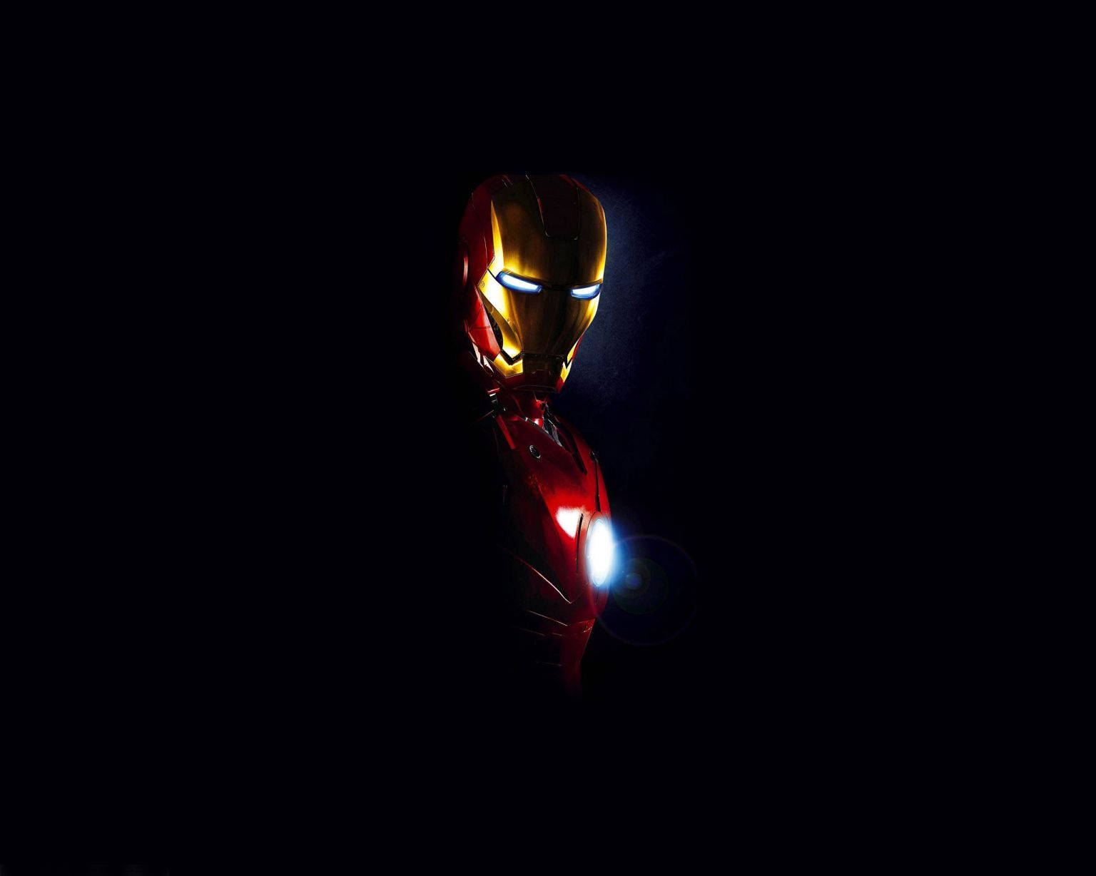 Iron Man Logo On Metal Suit Wallpaper