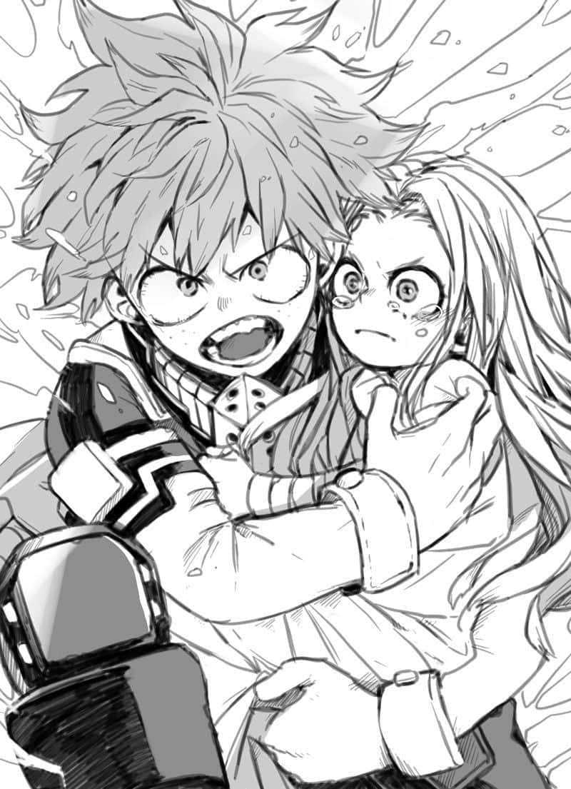 Izuku And Eri My Hero Academia Wallpaper