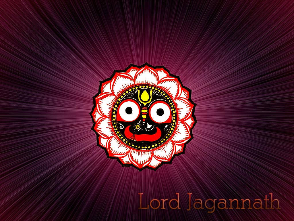 Jagannath Two Toned Mask Wallpaper