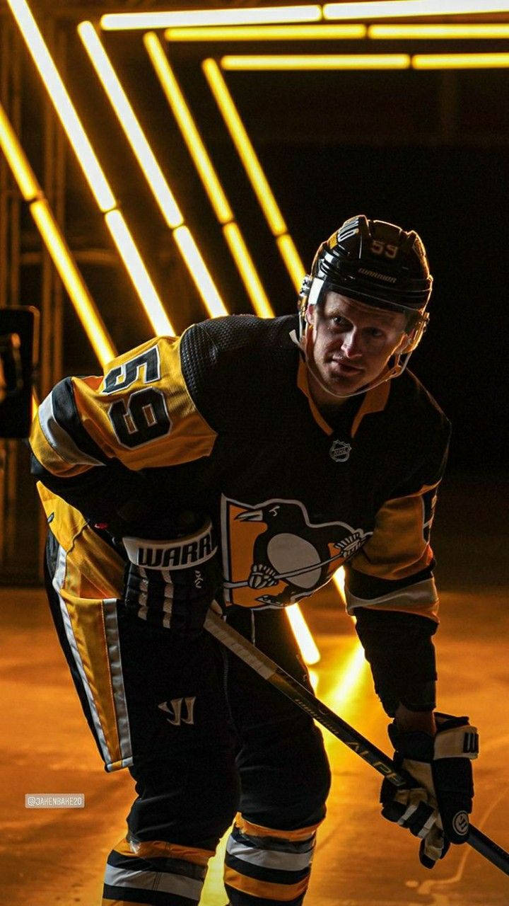 Jake Guentzel Skilled Left Winger Wallpaper