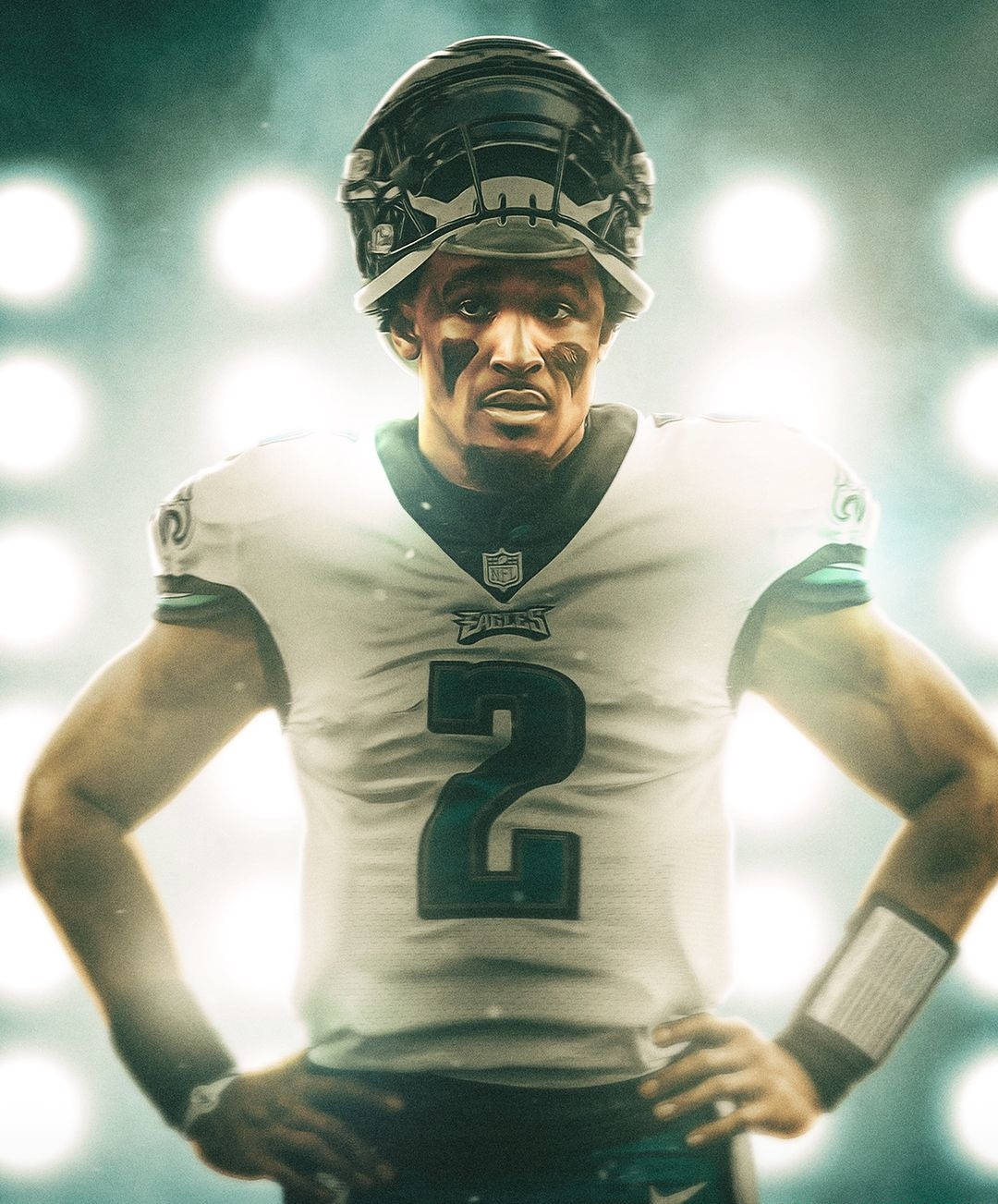 Jalen Hurts Eagles Player Wallpaper