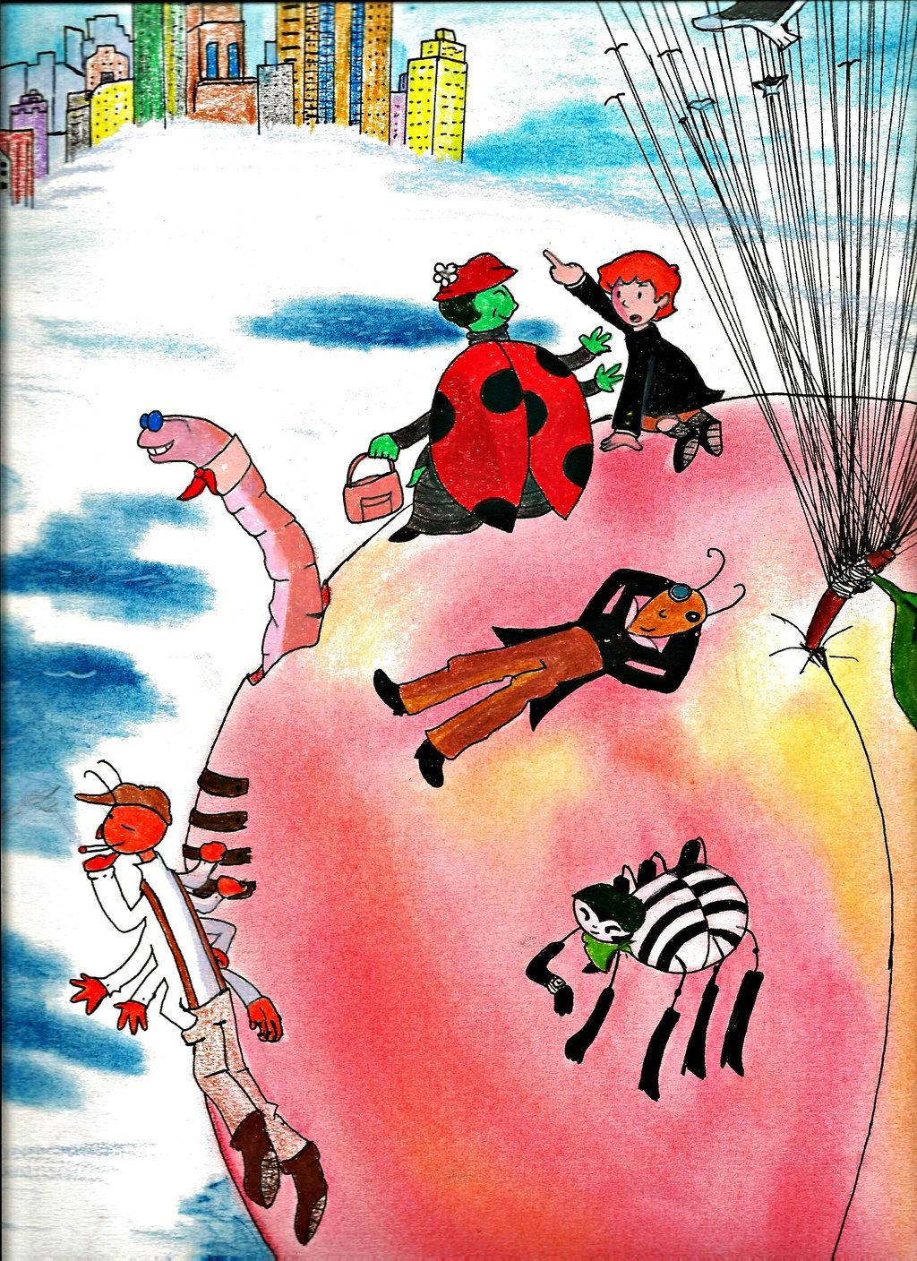 James And The Giant Peach New York Wallpaper