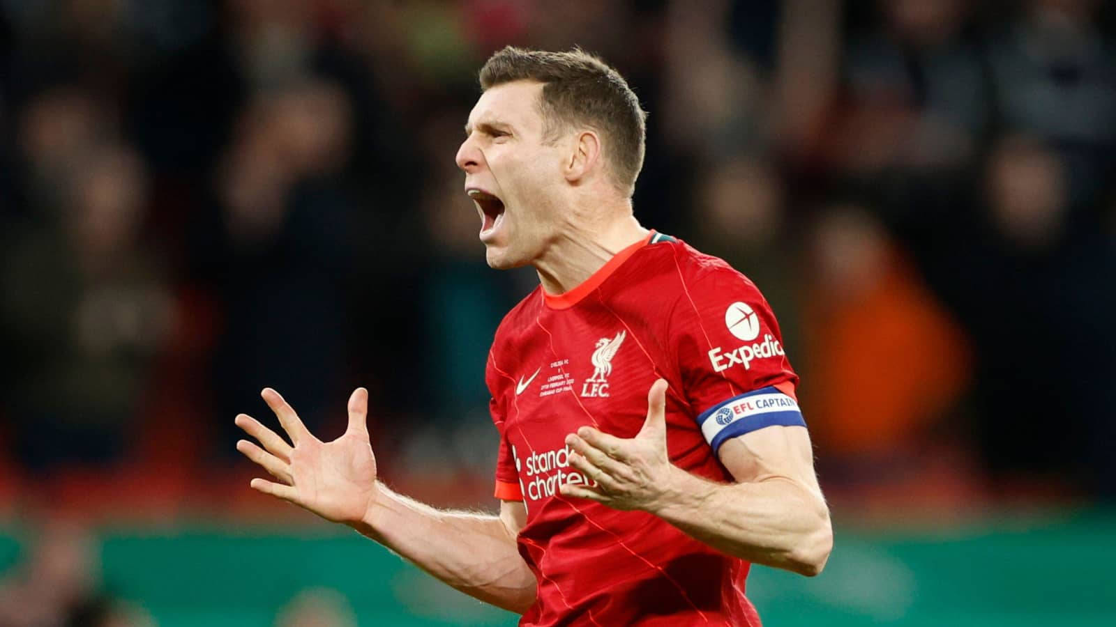 James Milner Screaming Blurry Wallpaper