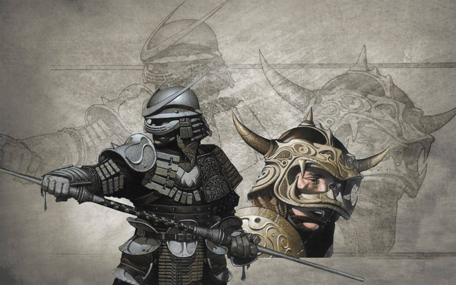 Japanese Samurai In Armor Wallpaper
