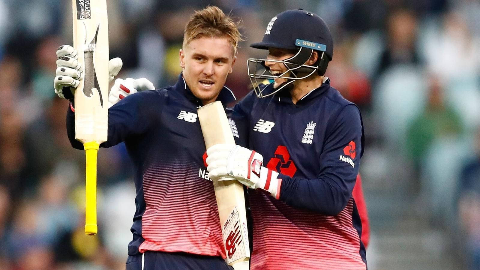 Jason Roy Celebrating With Teammate Wallpaper