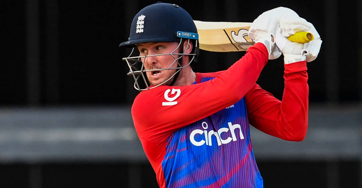 Jason Roy In Red Cricket Uniform Wallpaper