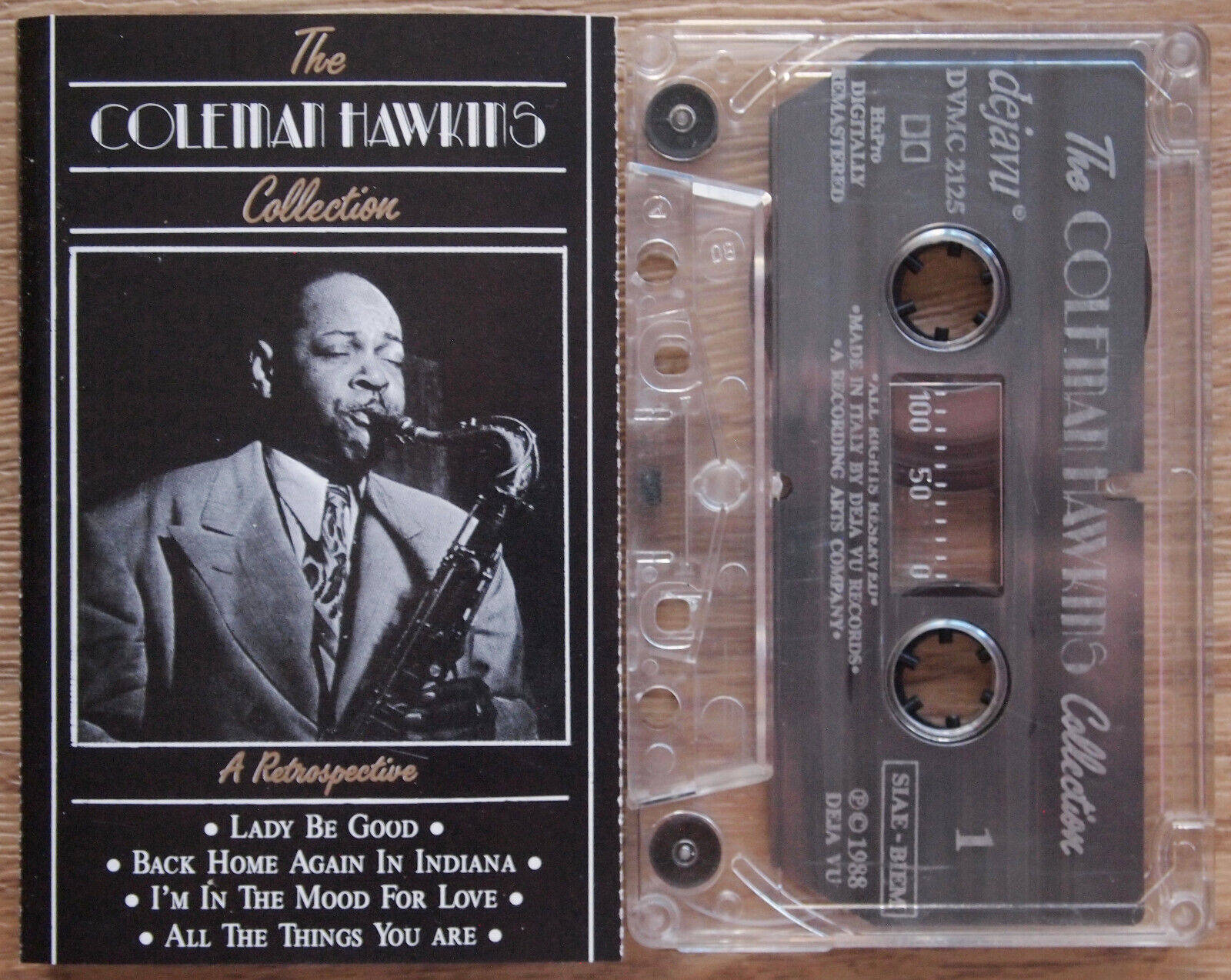 Jazz Legend Coleman Hawkins Playing The Saxophone Wallpaper