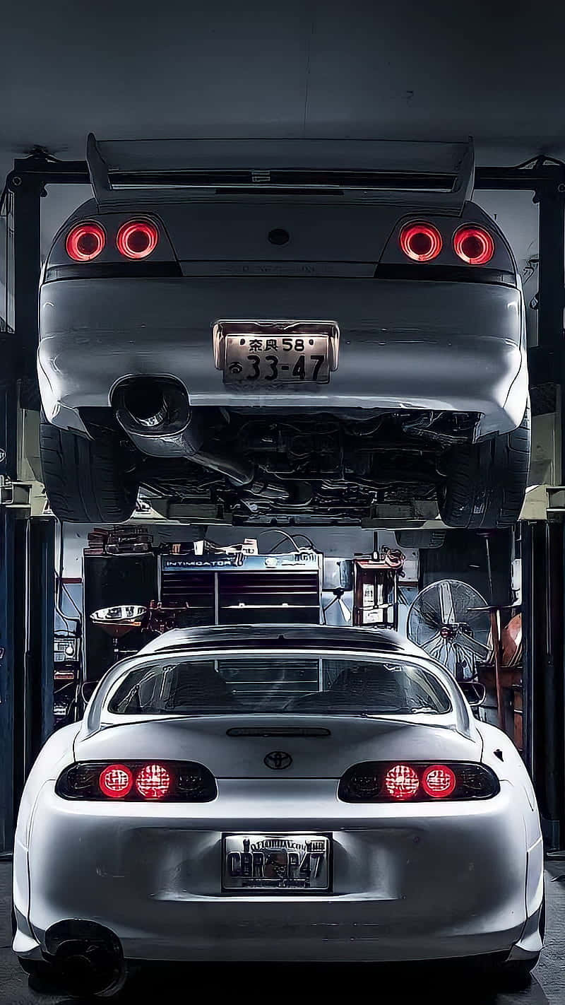 Jdm Toyota Supra - The Iconic Japanese Sports Car Wallpaper