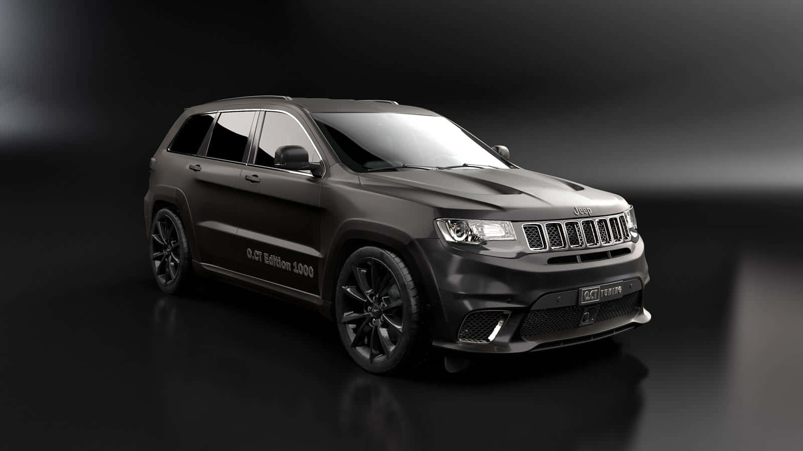 Jeep Trackhawk Plain Dark Wallpaper