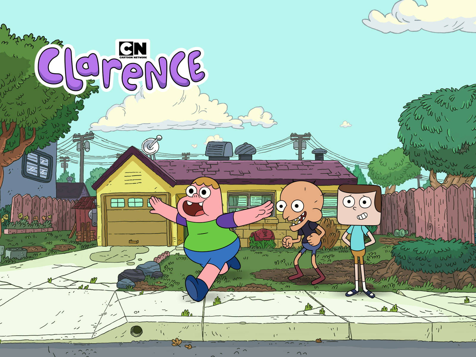 Jeff, Sumo, And Clarence Cartoon Network Wallpaper