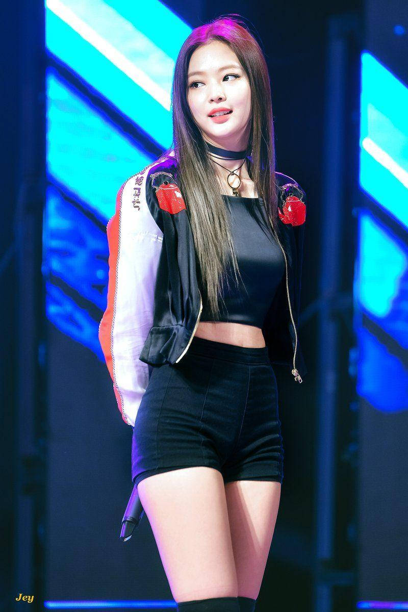 Jennie Kim Standing On Stage Wallpaper