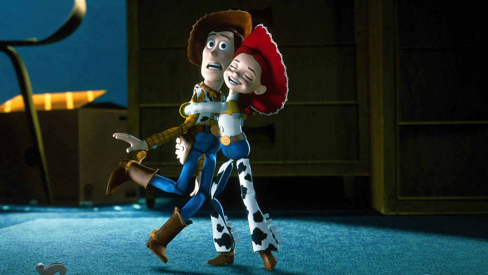 Jessie Toy Story Hugging Woody Wallpaper