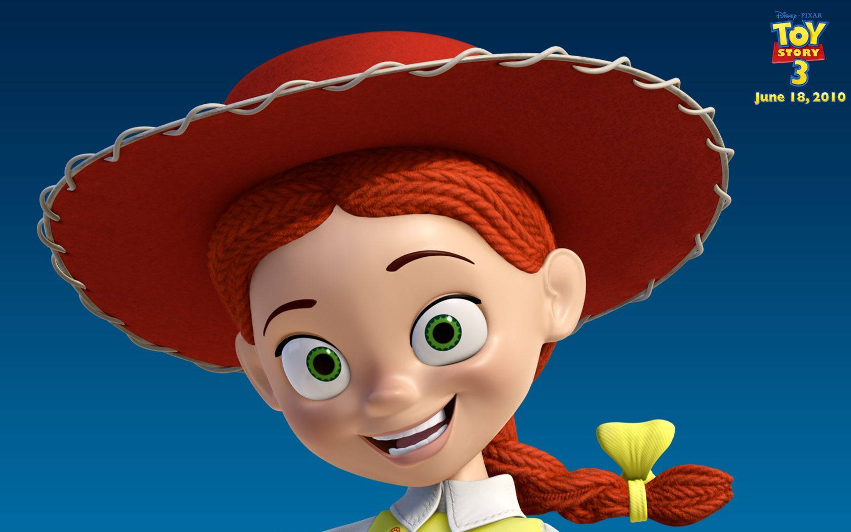 Jessie Toy Story Wearing Yellow Bow Wallpaper