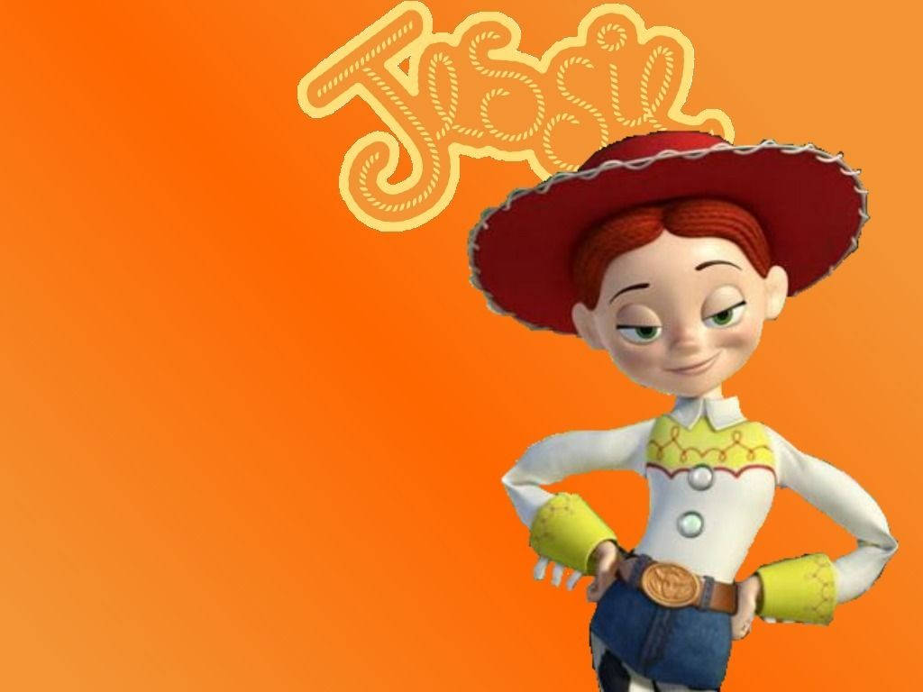 Jessie Toy Story With Rope Name Wallpaper