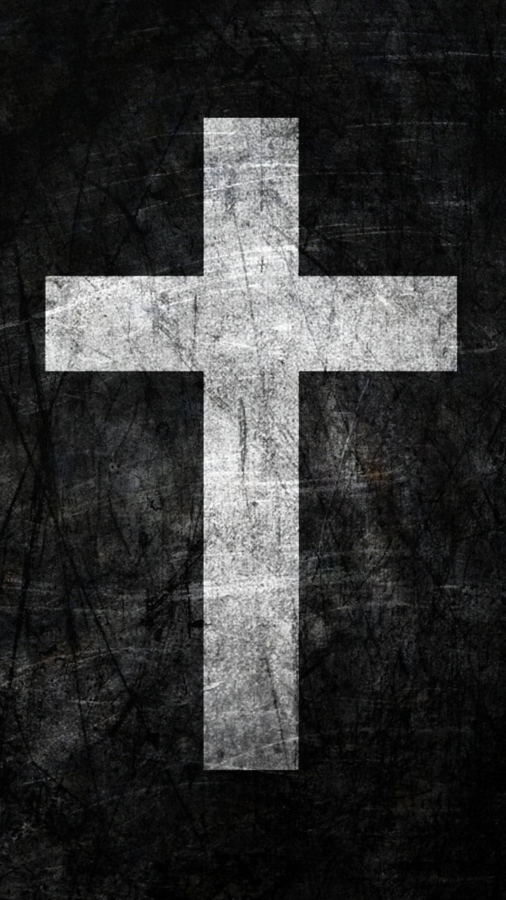 Jesus Christ Scratched Cross Wallpaper