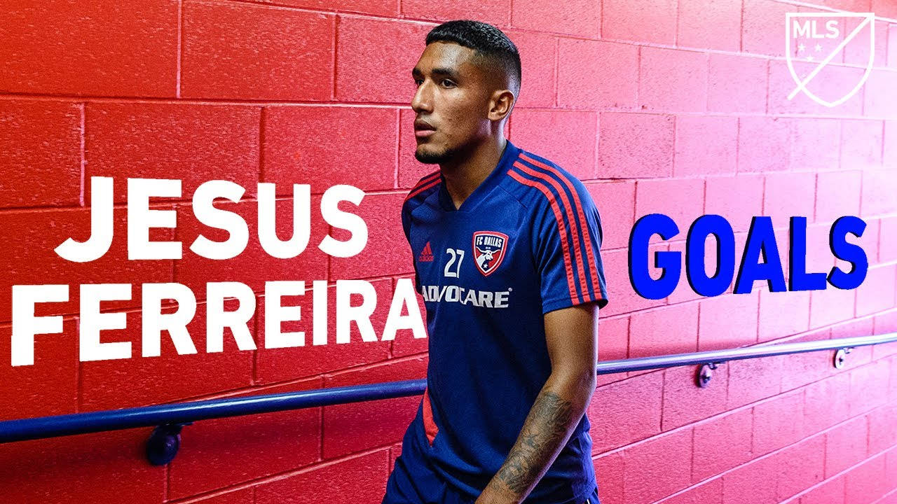 Jesus Ferreira Scoring Goal For Fc Dallas Wallpaper