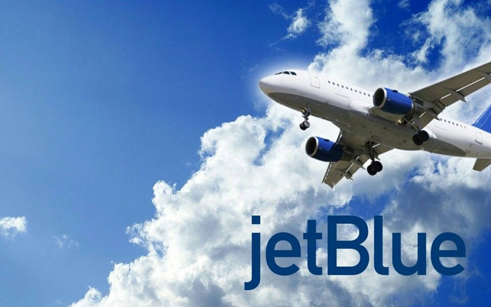 Jetblue Airways Airlines Plane In The Sky Wallpaper