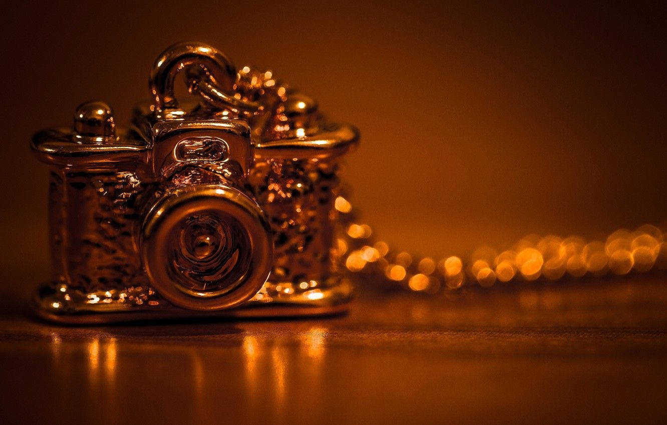 Jewelry Gold Camera Pendant Wallpaper