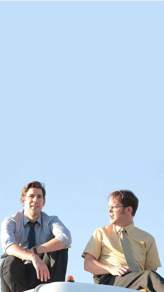 Jim And Dwight The Office Iphone Wallpaper
