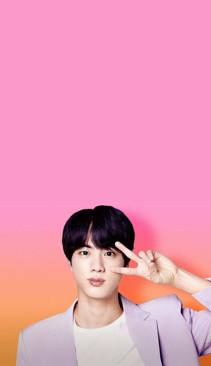 Jin Bts Cute Peace Sign Wallpaper