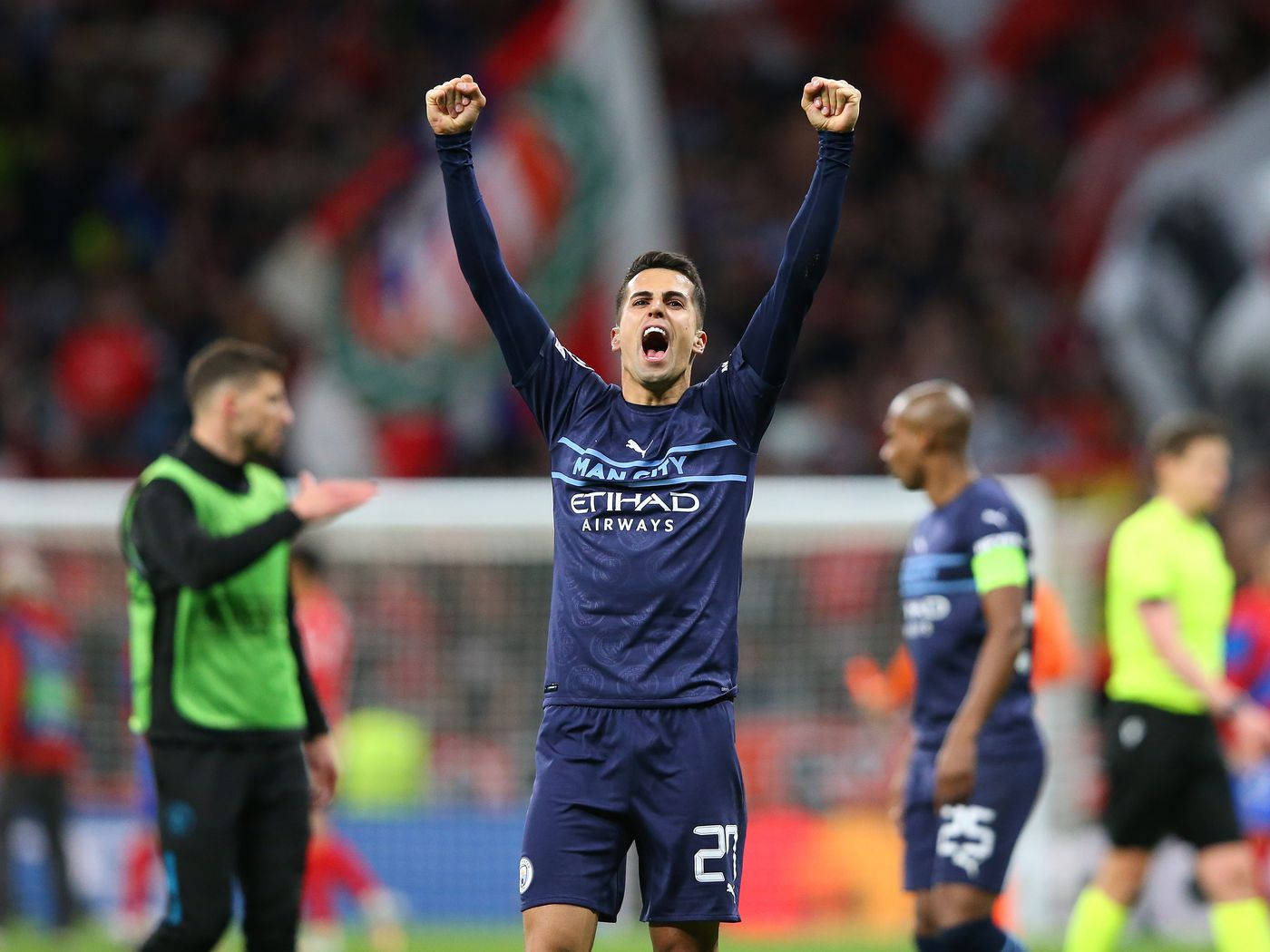 Joao Cancelo Celebrating Wallpaper