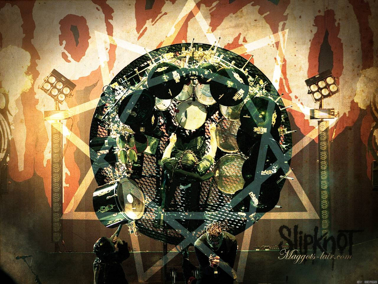 Joey Jordison Drum Stage Wallpaper