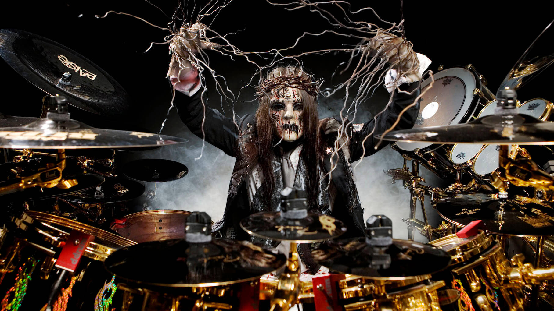 Joey Jordison Heavy Metal Drummer Wallpaper